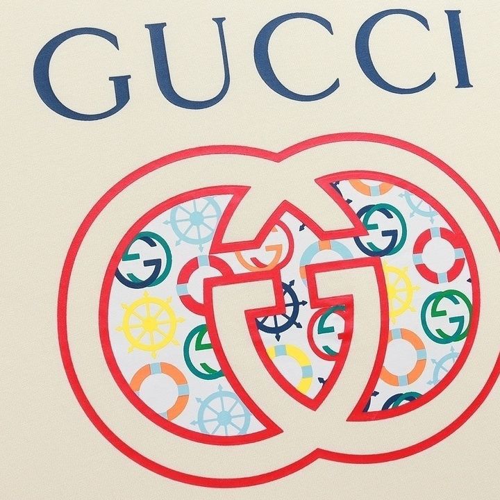 【GUCCI旗艦店】（グッチ）クラシックでスタイリッシュな半袖スウェットシャツ01663