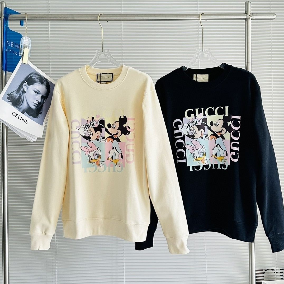【GUCCI旗艦店】（グッチ）クラシックでスタイリッシュな長袖スウェットシャツ01880