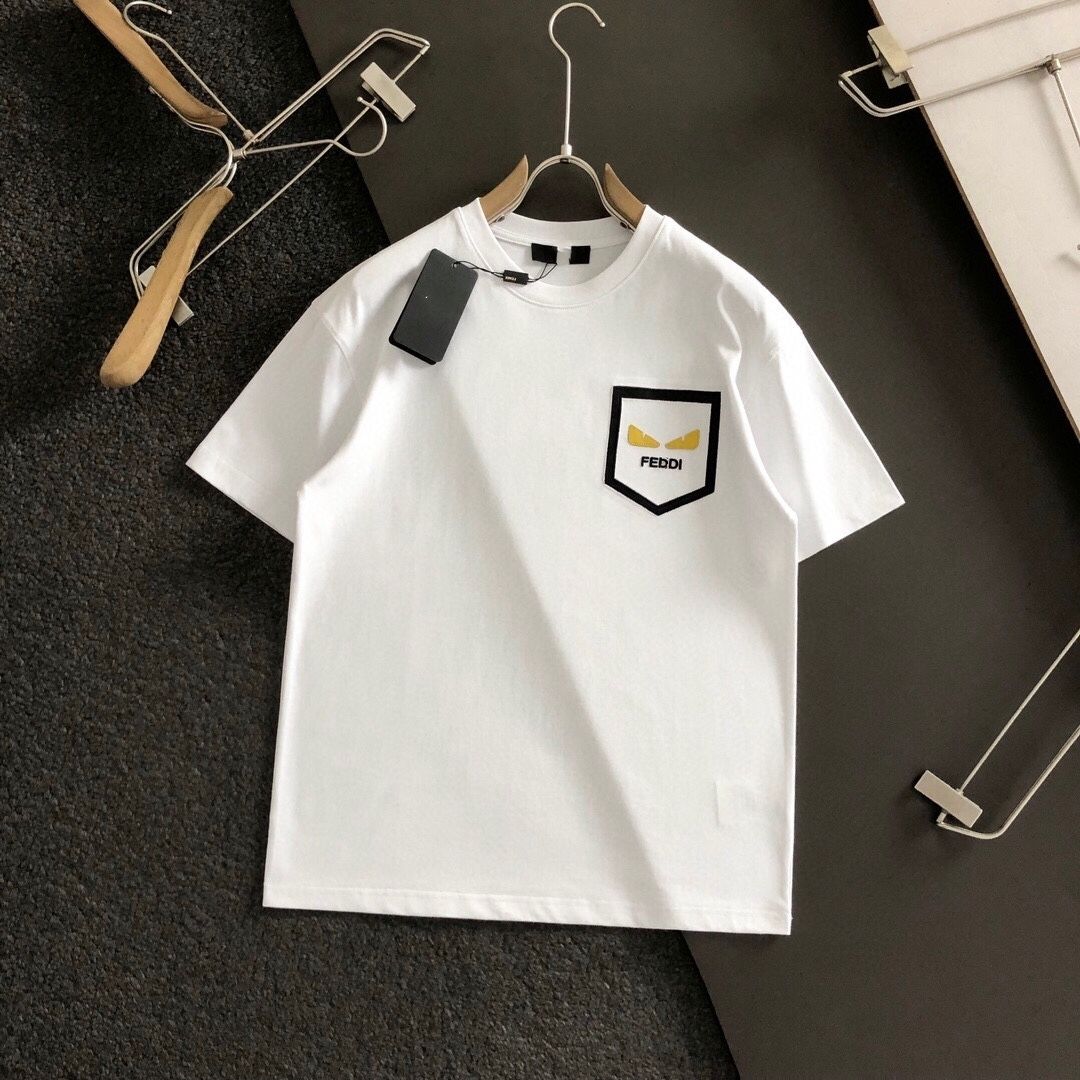 【Fendi旗艦店】（フェンディ）クラシックでスタイリッシュな半袖スウェットシャツ00394