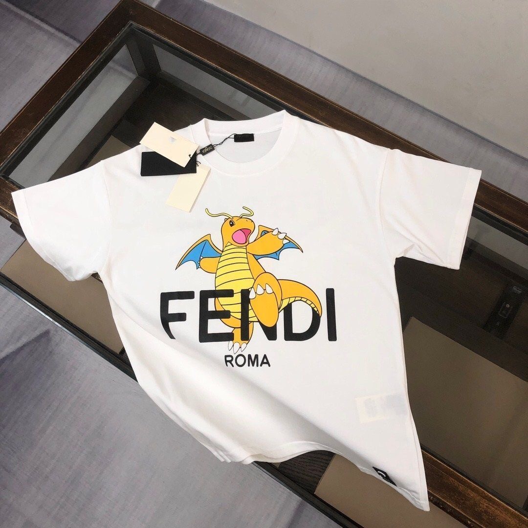 【Fendi旗艦店】（フェンディ）クラシックでスタイリッシュな半袖スウェットシャツ00544