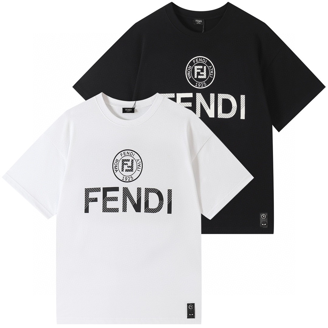 【Fendi旗艦店】（フェンディ）クラシックでスタイリッシュな半袖スウェットシャツ01328