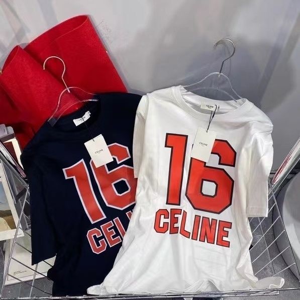 【Celine旗艦店】（セリーヌ）クラシックでスタイリッシュな半袖スウェットシャツ01828