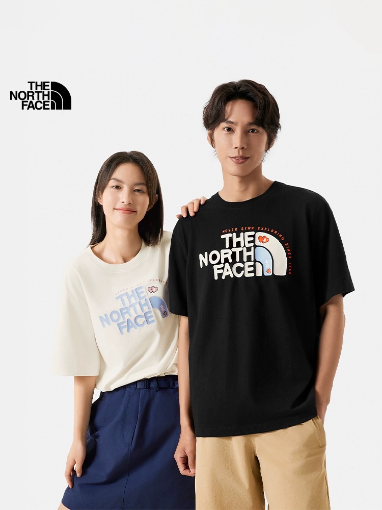 【The North Face旗艦店】（ザ・ノース・フェイス）クラシックでスタイリッシュな半袖スウェットシャツ01357