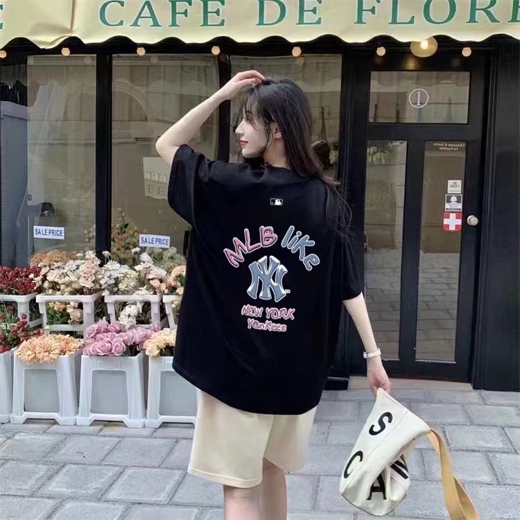 【MLB旗艦店】（エムエルビー）クラシックでスタイリッシュな半袖スウェットシャツ00656