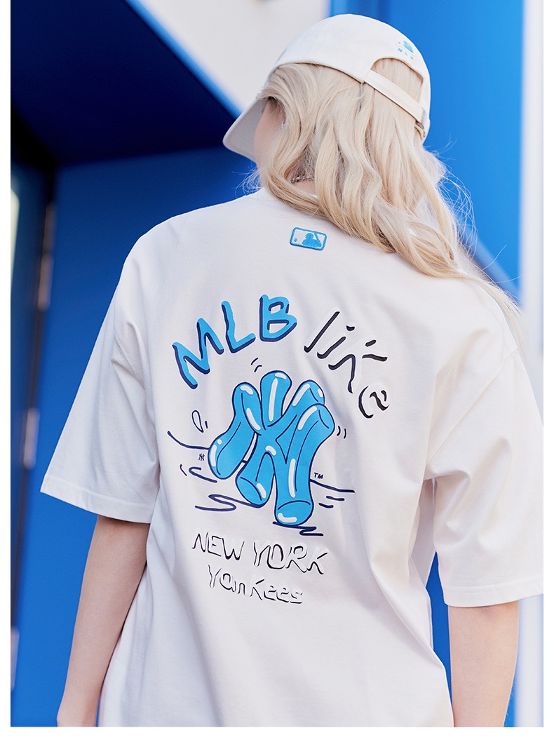 【MLB旗艦店】（エムエルビー）クラシックでスタイリッシュな半袖スウェットシャツ00665