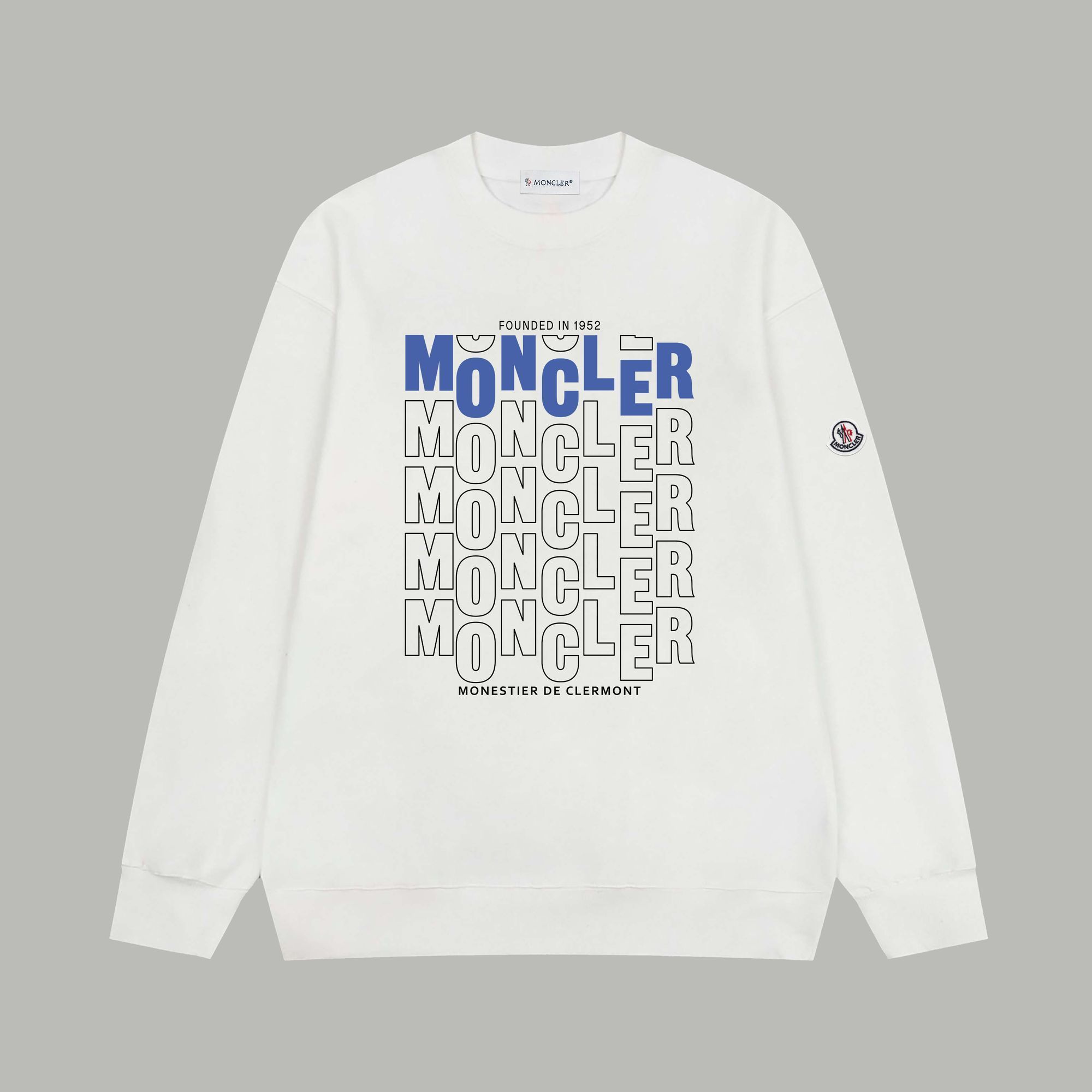 【MONCLER旗艦店】（モンクレール）クラシックでスタイリッシュな長袖スウェットシャツ00055
