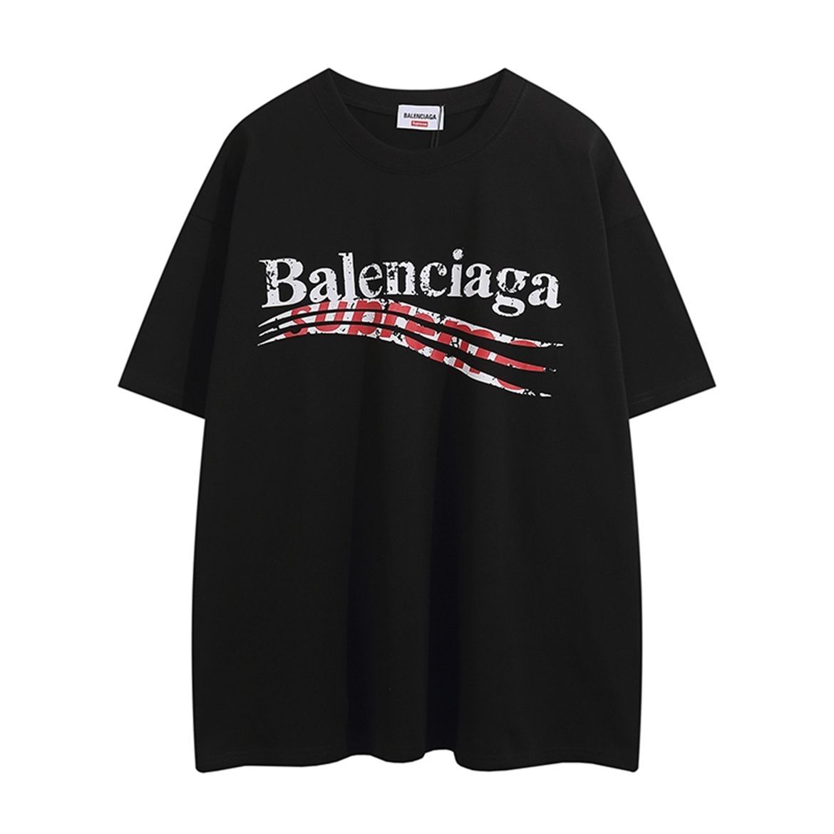 【BALENCIAGA旗艦店】（バレンシアガ）クラシックでスタイリッシュな半袖スウェットシャツ01571