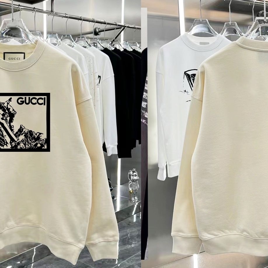 【GUCCI旗艦店】（グッチ）クラシックでスタイリッシュな長袖スウェットシャツ00097