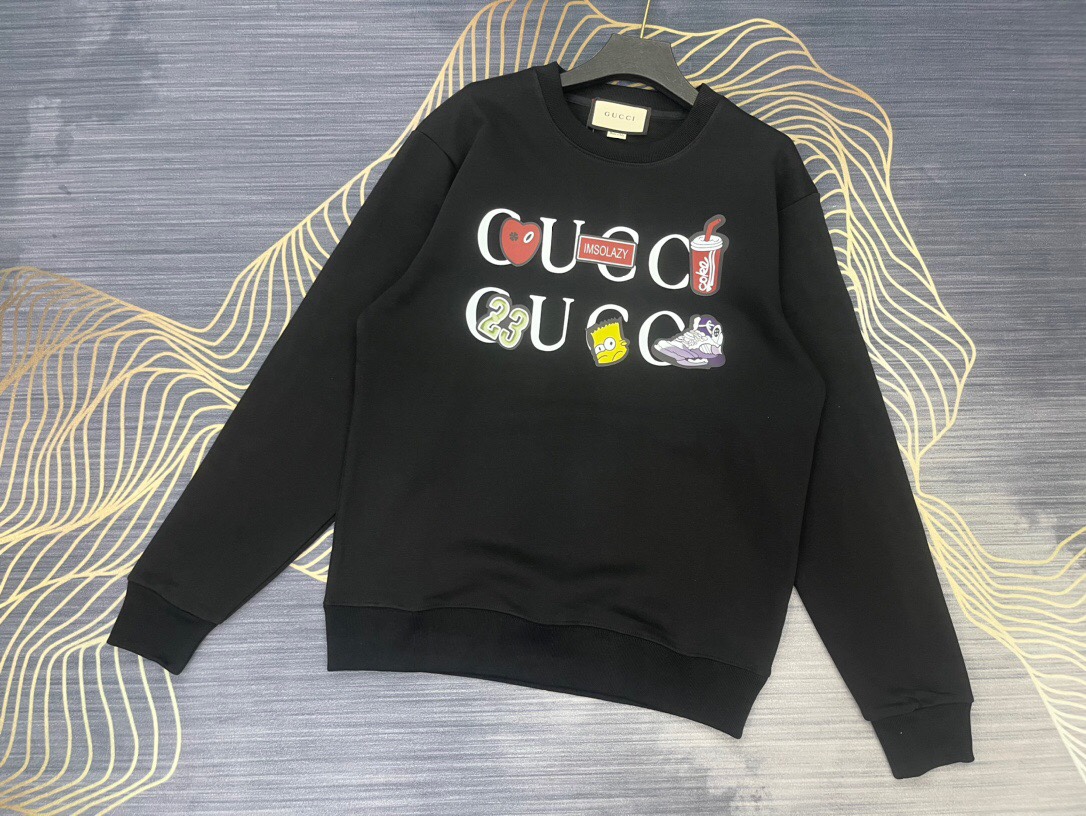 【GUCCI旗艦店】（グッチ）クラシックでスタイリッシュな長袖スウェットシャツ01890