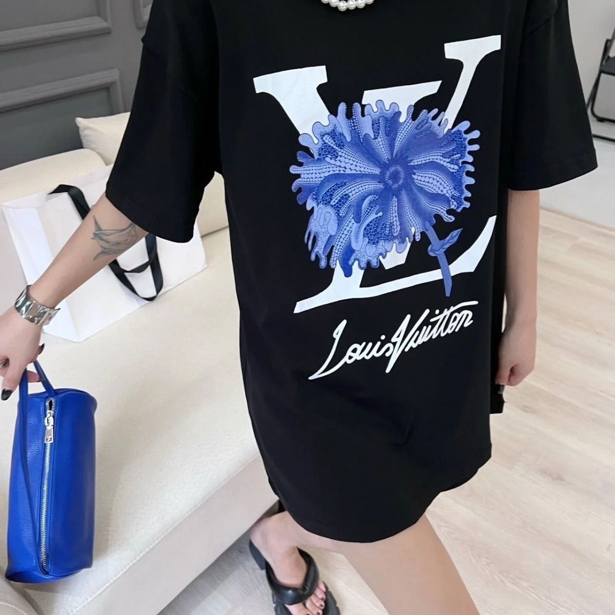 【LV旗艦店】（ルイ・ヴィトン）クラシックでスタイリッシュな半袖スウェットシャツ00268