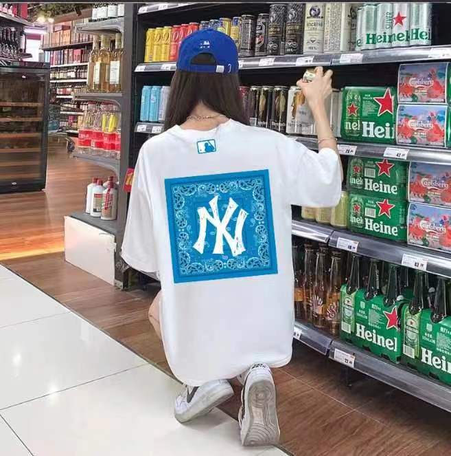 【MLB旗艦店】（エムエルビー）クラシックでスタイリッシュな半袖スウェットシャツ00658