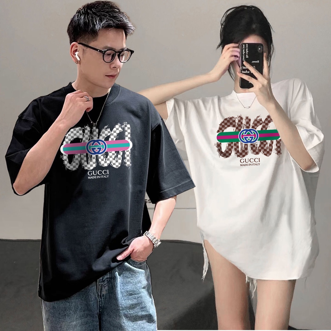 【GUCCI旗艦店】（グッチ）クラシックでスタイリッシュな半袖スウェットシャツ00615