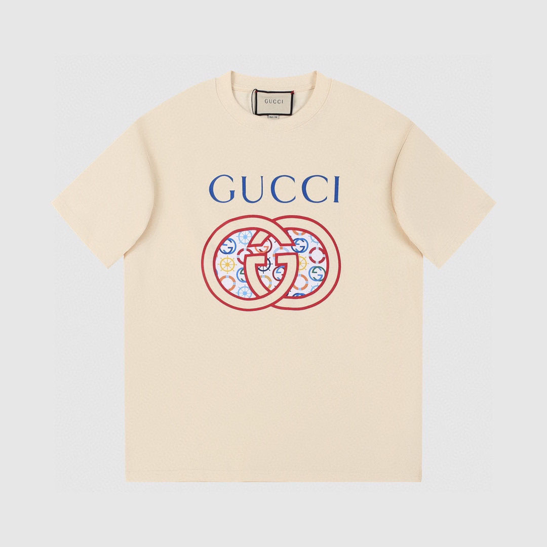 【GUCCI旗艦店】（グッチ）クラシックでスタイリッシュな半袖スウェットシャツ01663