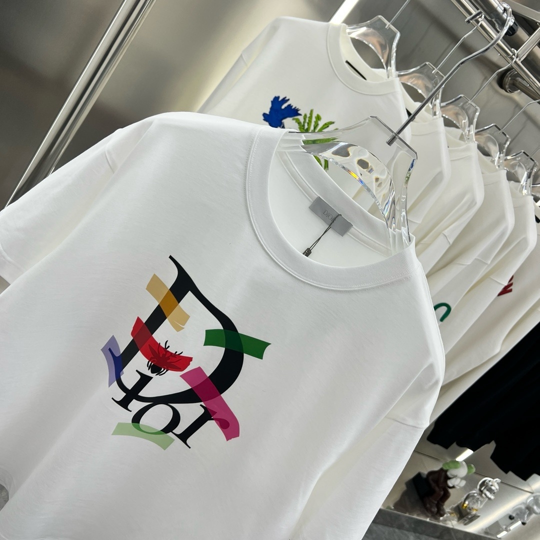 【DIOR旗艦店】（ディオール）クラシックでスタイリッシュな半袖スウェットシャツ01314