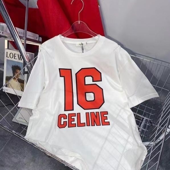 【Celine旗艦店】（セリーヌ）クラシックでスタイリッシュな半袖スウェットシャツ01828