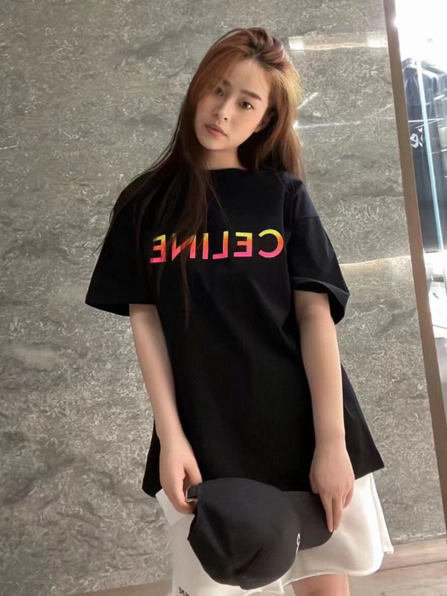 【Celine旗艦店】（セリーヌ）クラシックでスタイリッシュな半袖スウェットシャツ00208