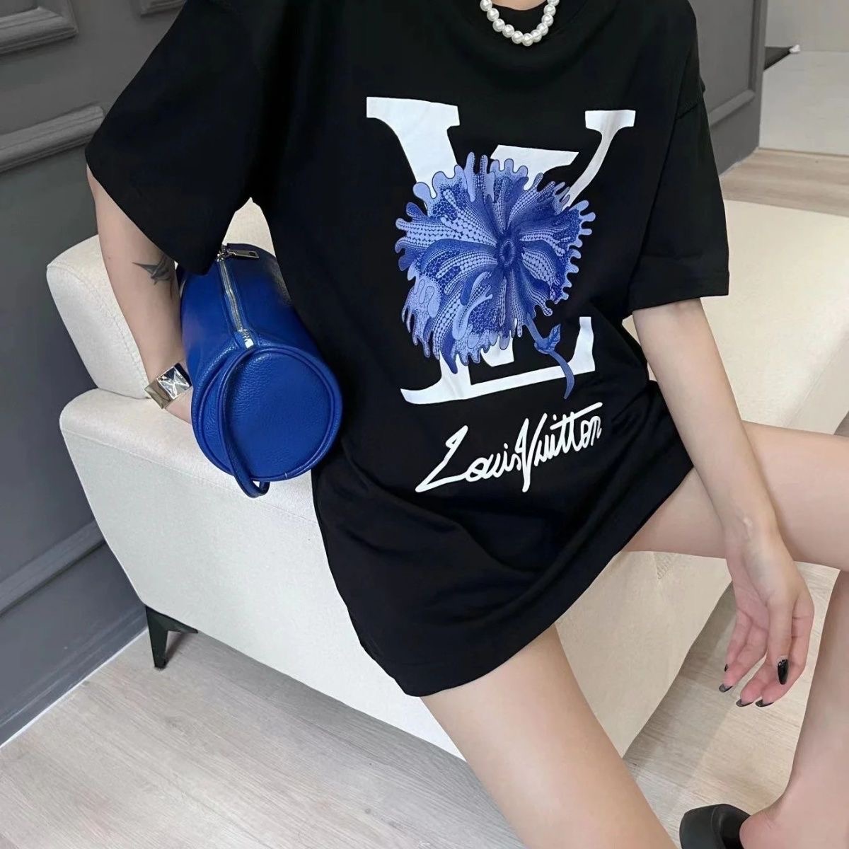 【LV旗艦店】（ルイ・ヴィトン）クラシックでスタイリッシュな半袖スウェットシャツ00268