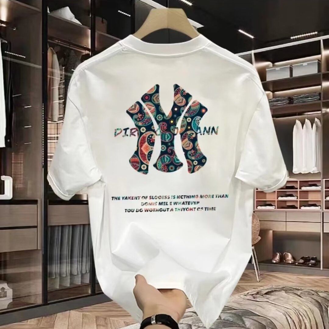 【MLB旗艦店】（エムエルビー）クラシックでスタイリッシュな半袖スウェットシャツ01658