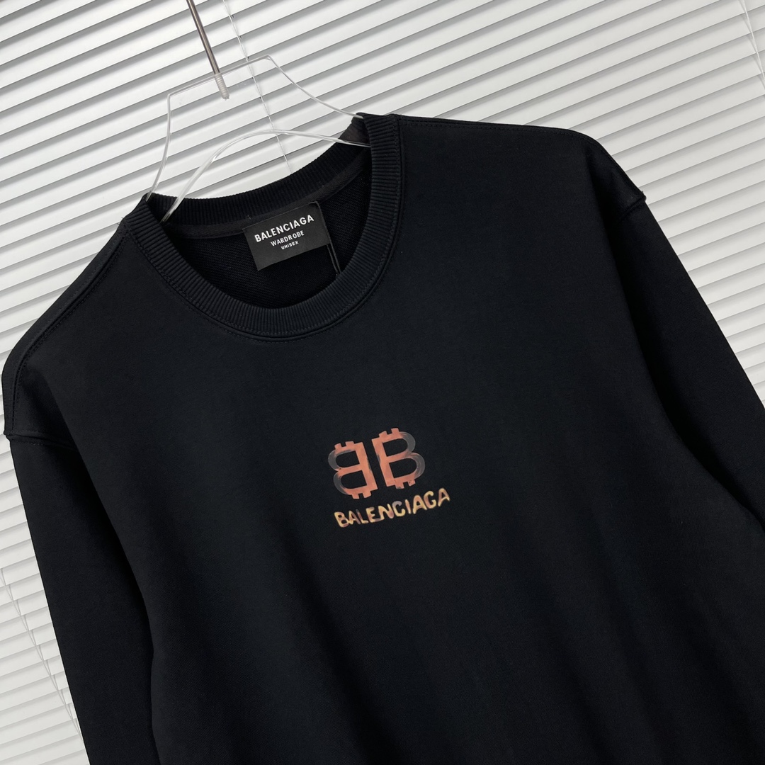 【BALENCIAGA旗艦店】（バレンシアガ）クラシックでスタイリッシュな長袖スウェットシャツ01917