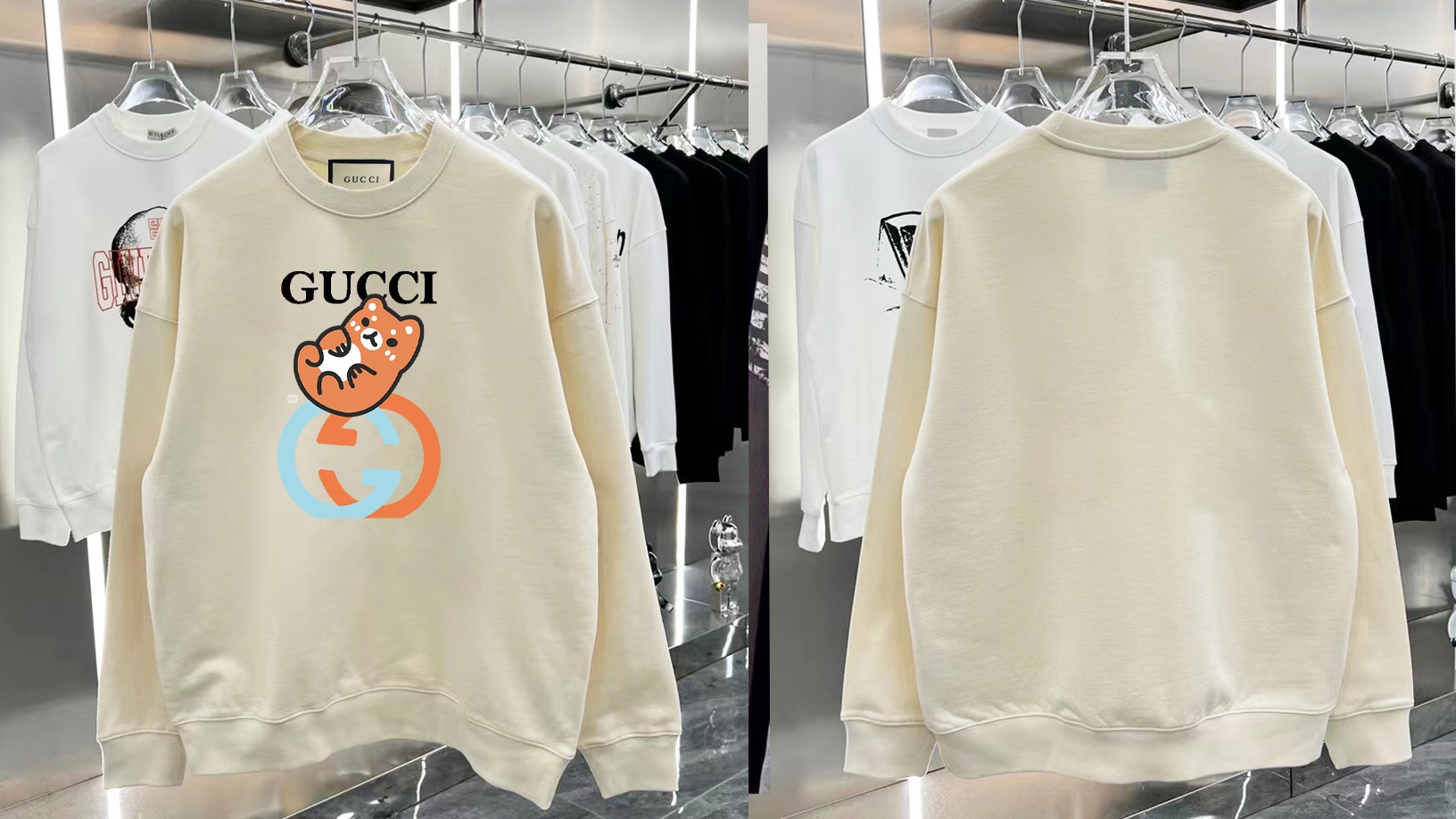 【GUCCI旗艦店】（グッチ）クラシックでスタイリッシュな長袖スウェットシャツ00086