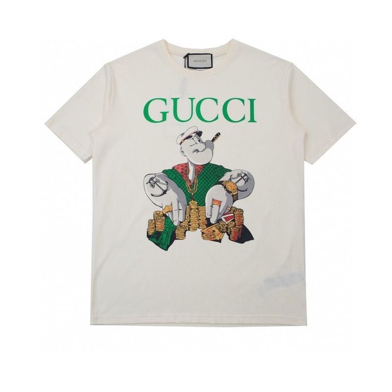 【GUCCI旗艦店】（グッチ）クラシックでスタイリッシュな半袖スウェットシャツ01302