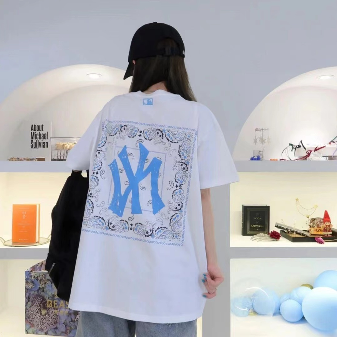 【MLB旗艦店】（エムエルビー）クラシックでスタイリッシュな半袖スウェットシャツ01656