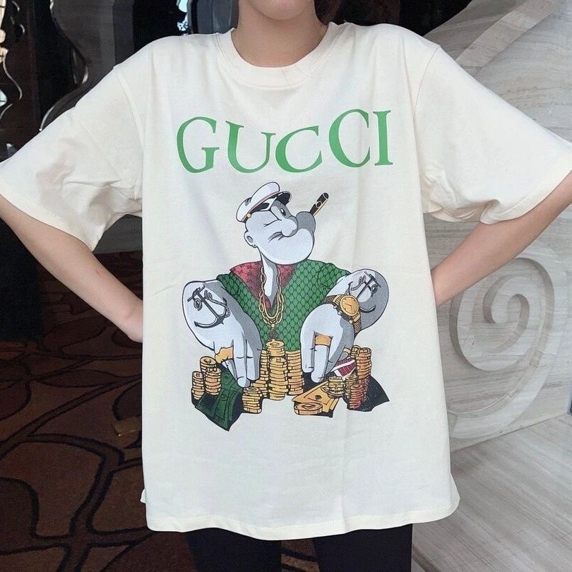 【GUCCI旗艦店】（グッチ）クラシックでスタイリッシュな半袖スウェットシャツ01302