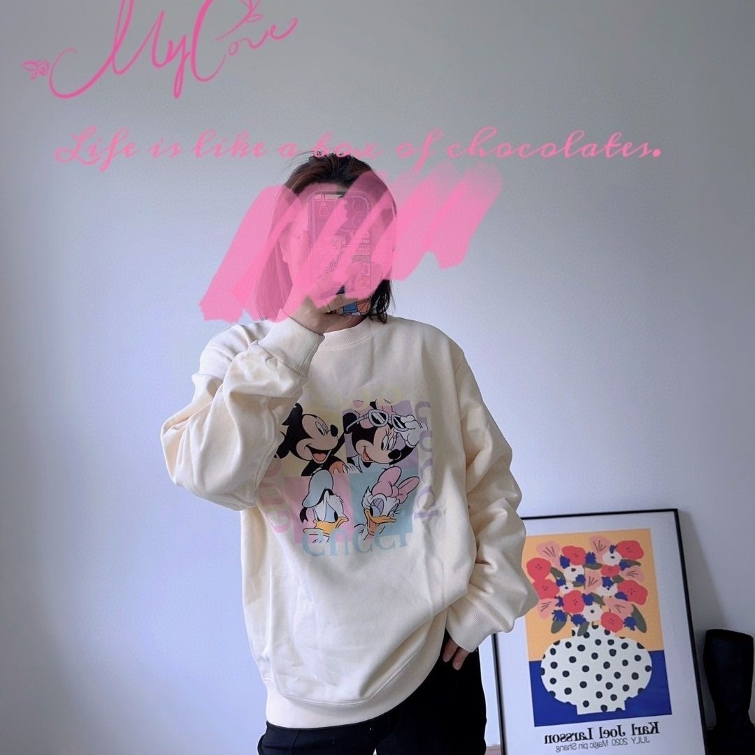 【GUCCI旗艦店】（グッチ）クラシックでスタイリッシュな長袖スウェットシャツ01880