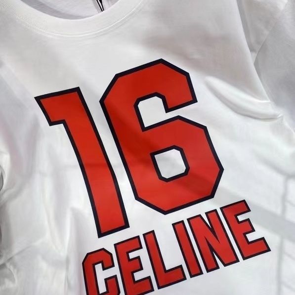 【Celine旗艦店】（セリーヌ）クラシックでスタイリッシュな半袖スウェットシャツ01828