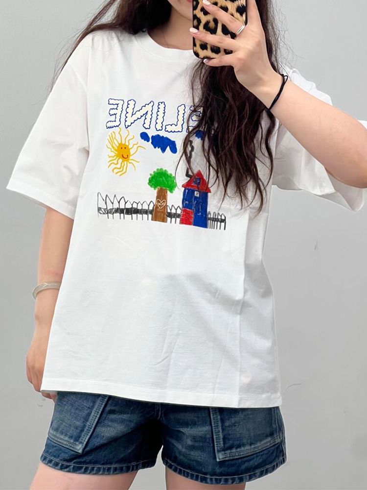 【Celine旗艦店】（セリーヌ）クラシックでスタイリッシュな半袖スウェットシャツ00102