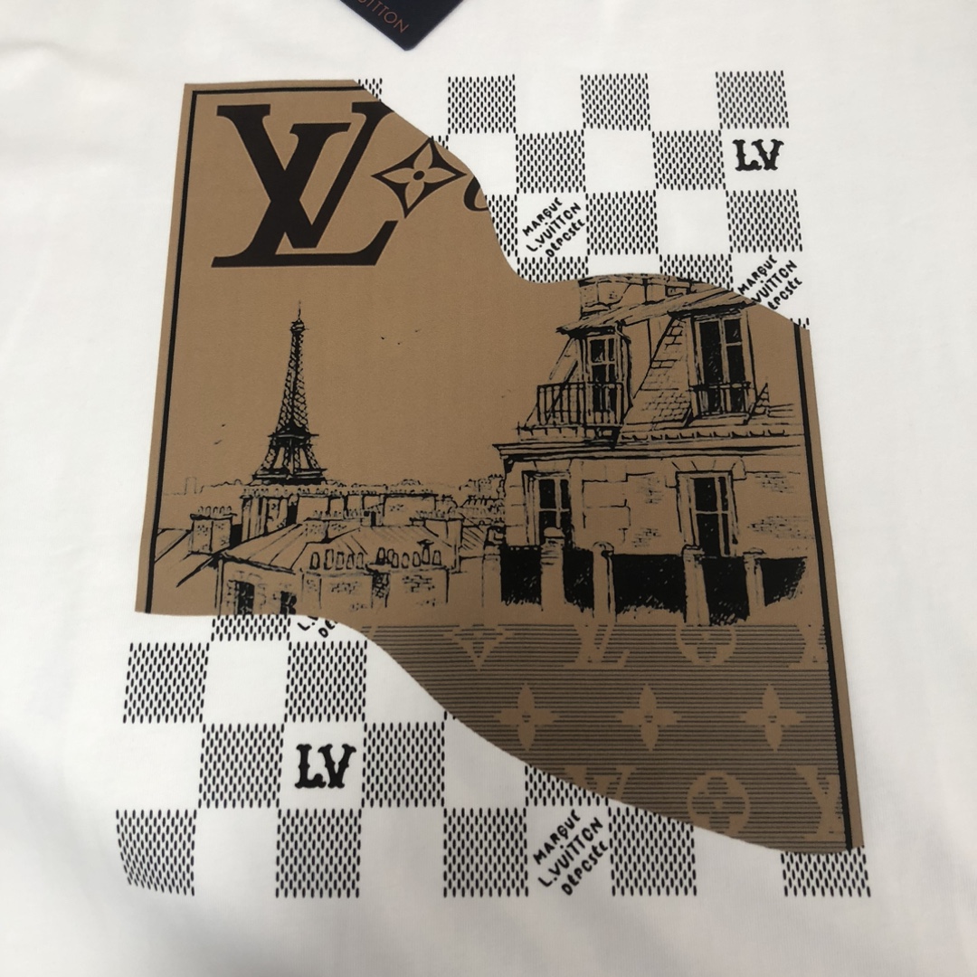 【LV旗艦店】（ルイ・ヴィトン）クラシックでスタイリッシュな半袖スウェットシャツ00252