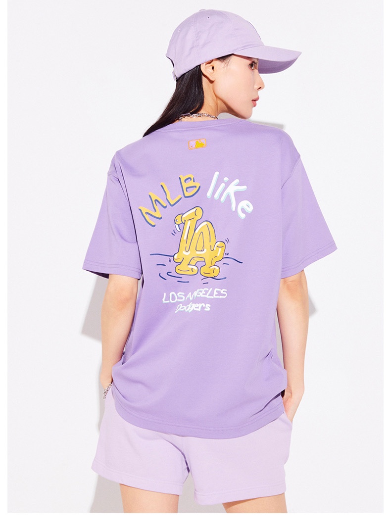 【MLB旗艦店】（エムエルビー）クラシックでスタイリッシュな半袖スウェットシャツ00665