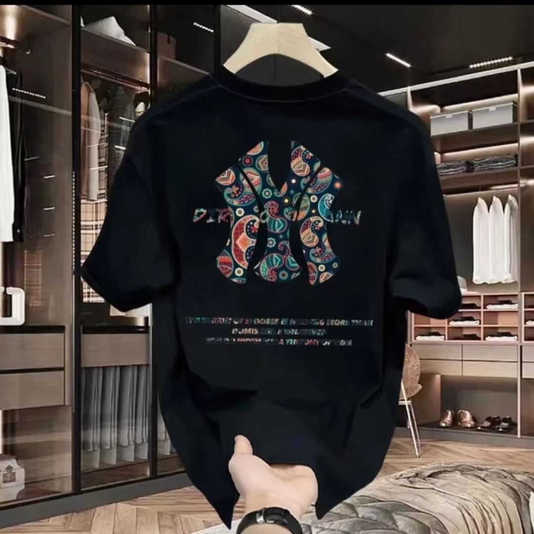 【MLB旗艦店】（エムエルビー）クラシックでスタイリッシュな半袖スウェットシャツ01658