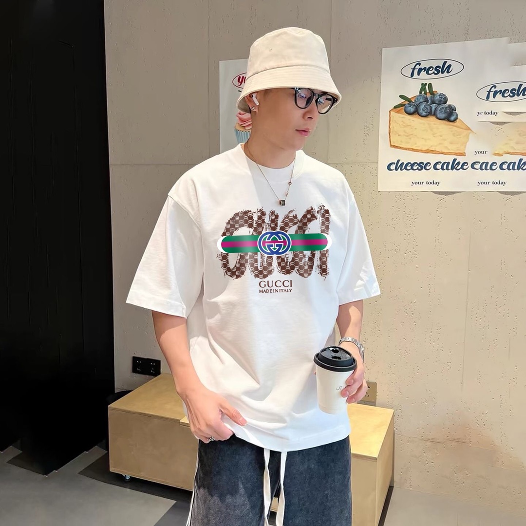 【GUCCI旗艦店】（グッチ）クラシックでスタイリッシュな半袖スウェットシャツ00615