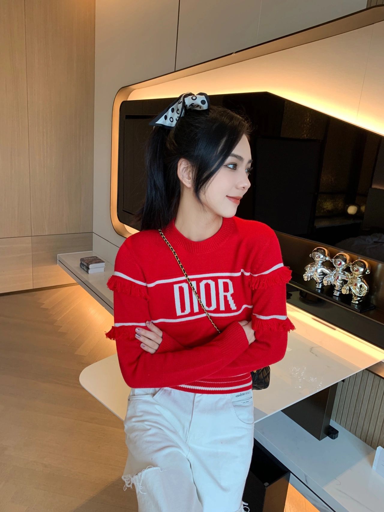 【DIOR旗艦店】（ディオール）クラシックでスタイリッシュな長袖スウェットシャツ00002