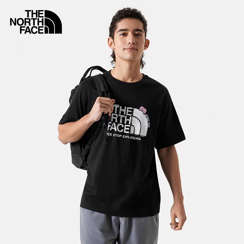 【The North Face旗艦店】（ザ・ノース・フェイス）クラシックでスタイリッシュな半袖スウェットシャツ01628