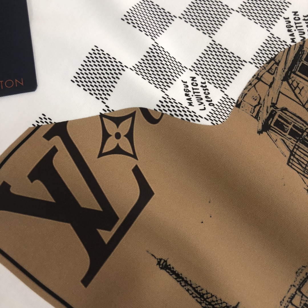 【LV旗艦店】（ルイ・ヴィトン）クラシックでスタイリッシュな半袖スウェットシャツ00252