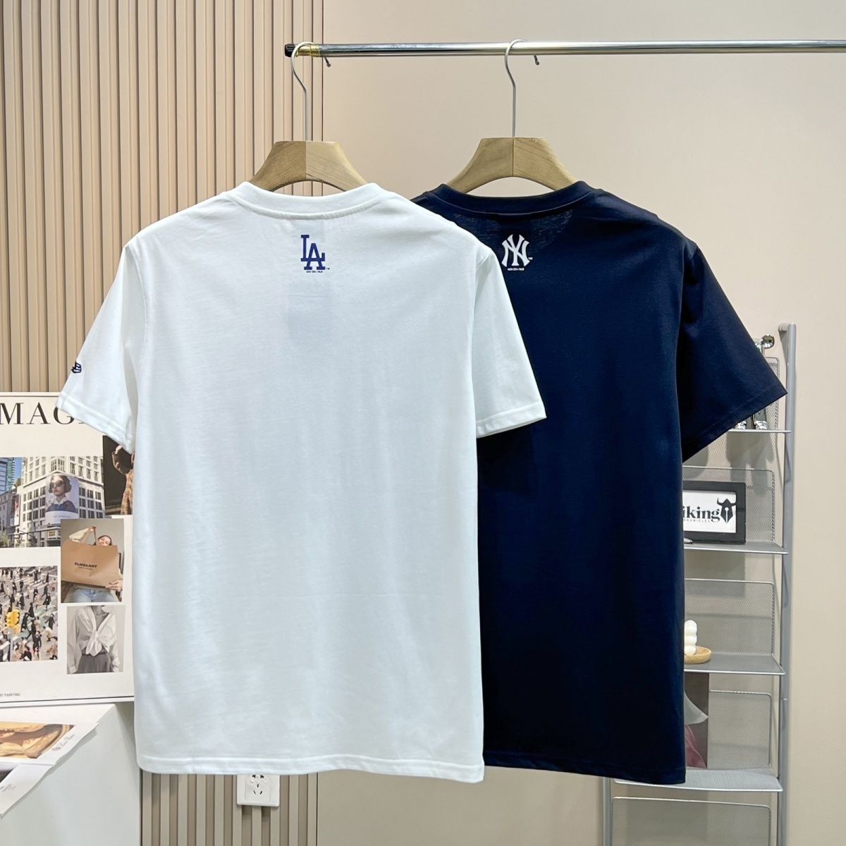 【MLB旗艦店】（エムエルビー）クラシックでスタイリッシュな半袖スウェットシャツ00659