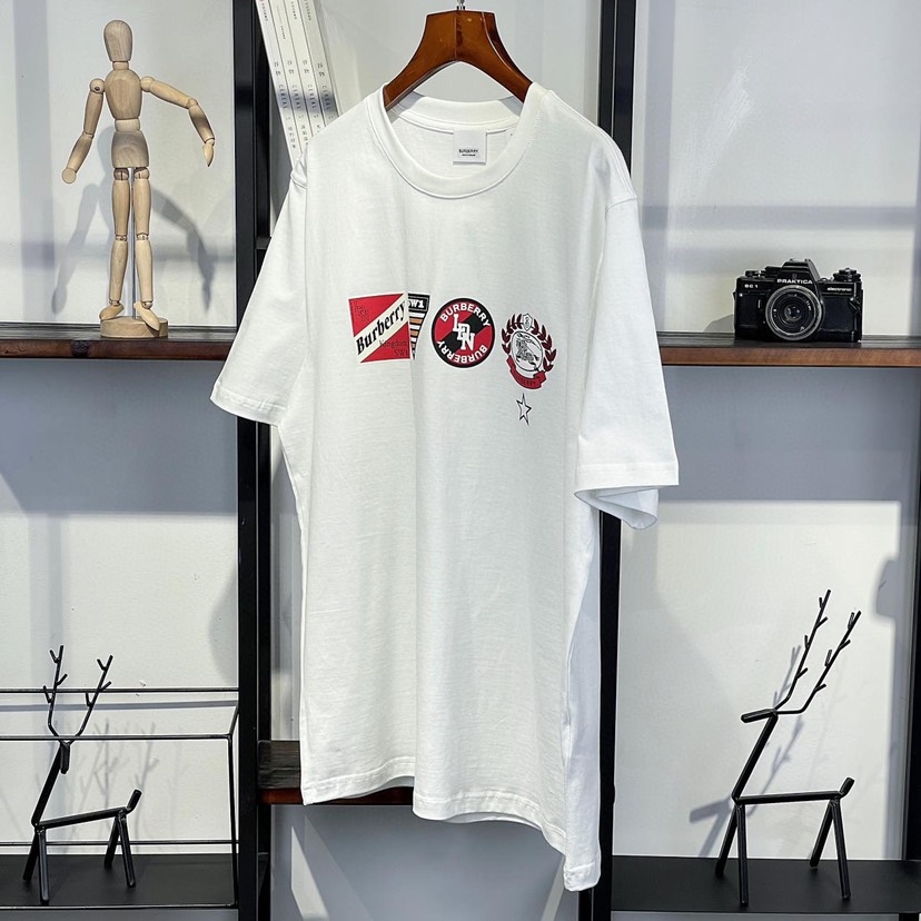 【BURBERRY旗艦店】（バーバリー）クラシックでスタイリッシュな半袖スウェットシャツ00566