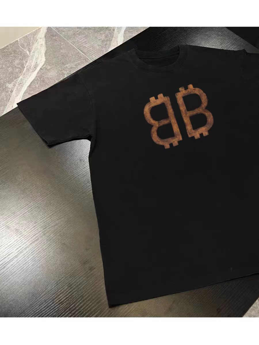 【BALENCIAGA旗艦店】（バレンシアガ）クラシックでスタイリッシュな半袖スウェットシャツ01746