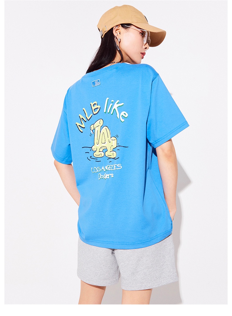 【MLB旗艦店】（エムエルビー）クラシックでスタイリッシュな半袖スウェットシャツ00665