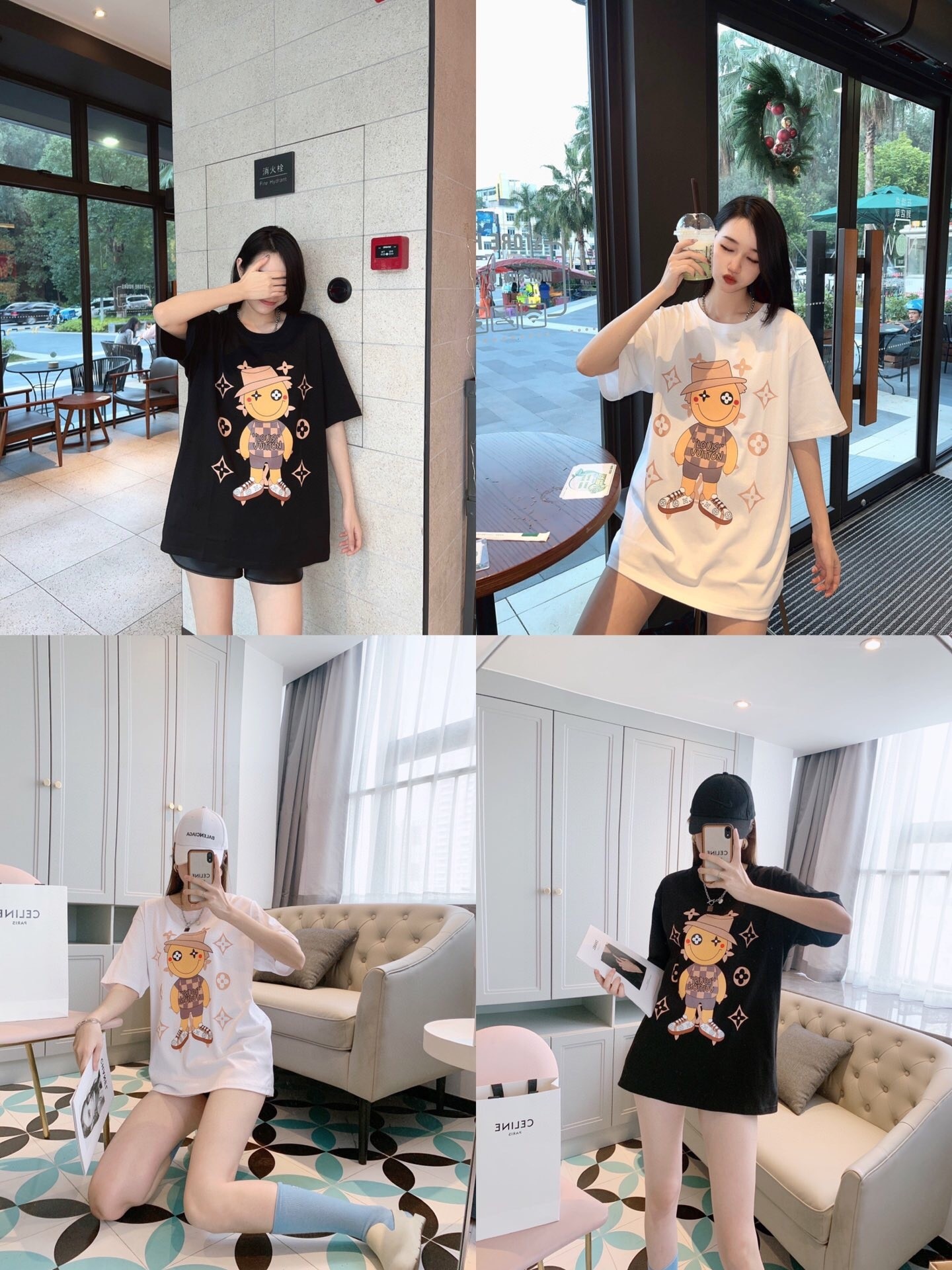 【LV旗艦店】（ルイ・ヴィトン）クラシックでスタイリッシュな半袖スウェットシャツ00302