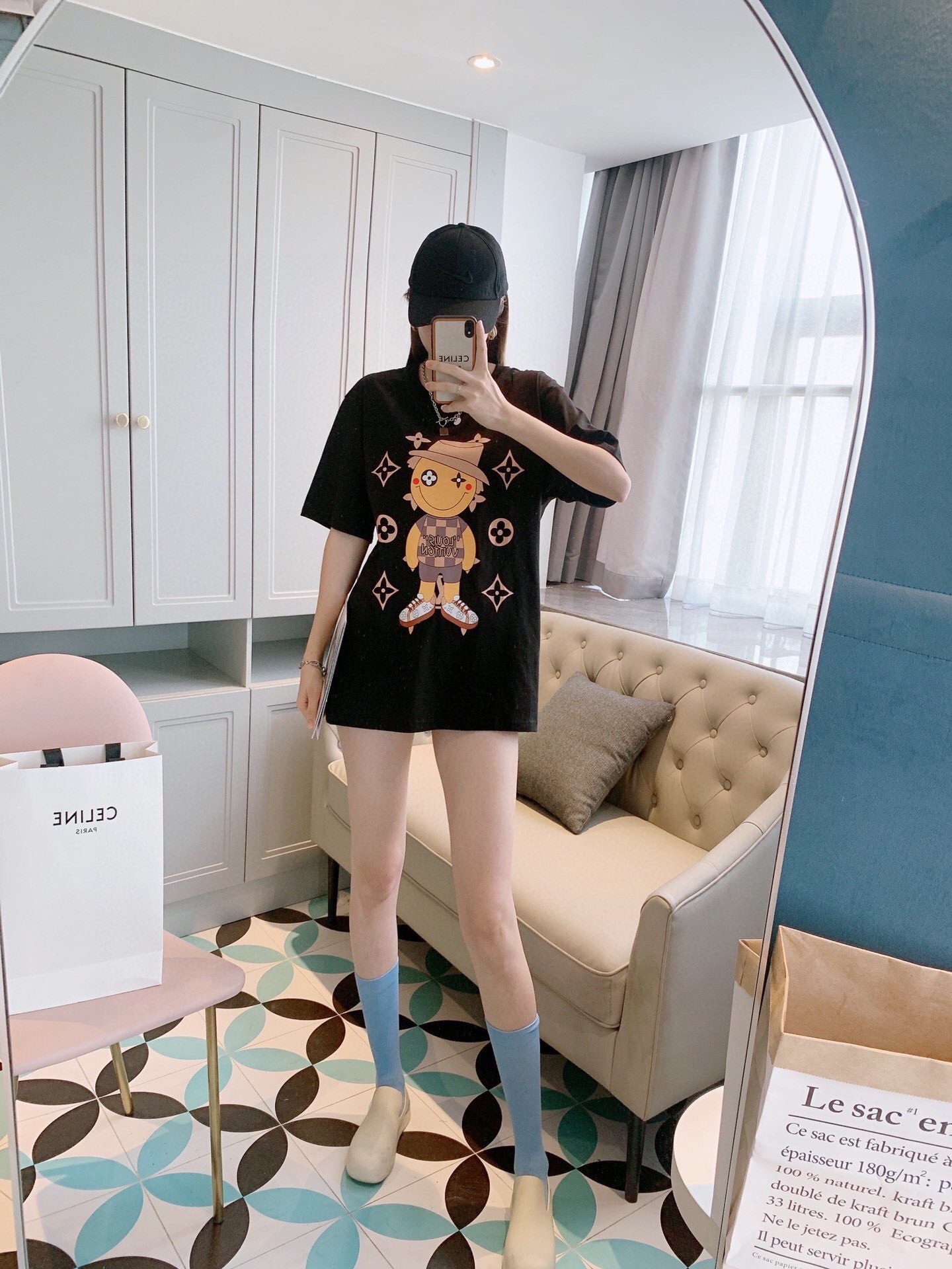 【LV旗艦店】（ルイ・ヴィトン）クラシックでスタイリッシュな半袖スウェットシャツ00302