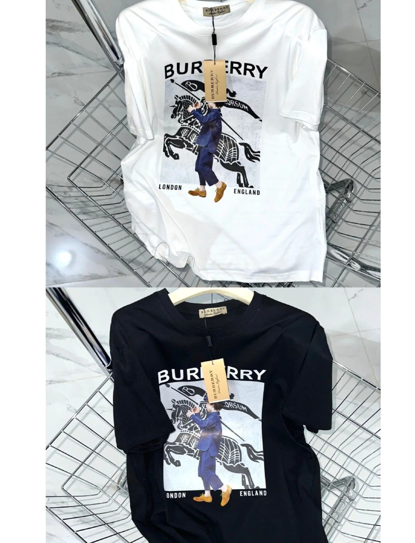 【BURBERRY旗艦店】（バーバリー）クラシックでスタイリッシュな半袖スウェットシャツ00256