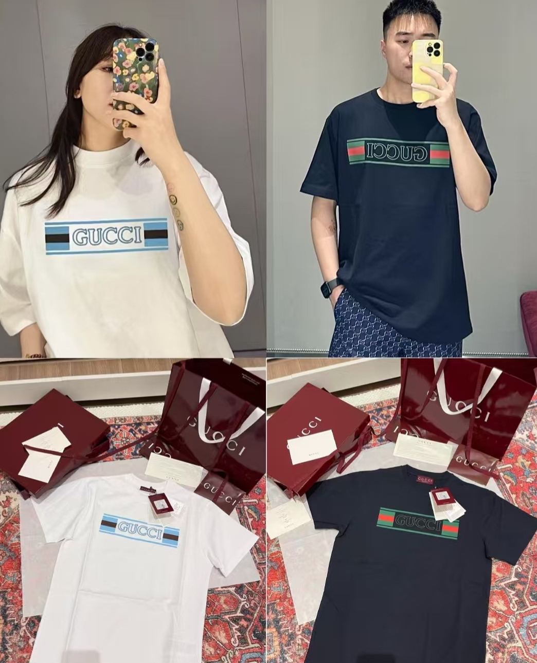 【GUCCI旗艦店】（グッチ）クラシックでスタイリッシュな半袖スウェットシャツ00459