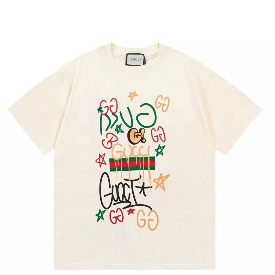 【GUCCI旗艦店】（グッチ）クラシックでスタイリッシュな半袖スウェットシャツ01740