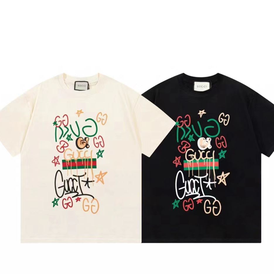 【GUCCI旗艦店】（グッチ）クラシックでスタイリッシュな半袖スウェットシャツ01740