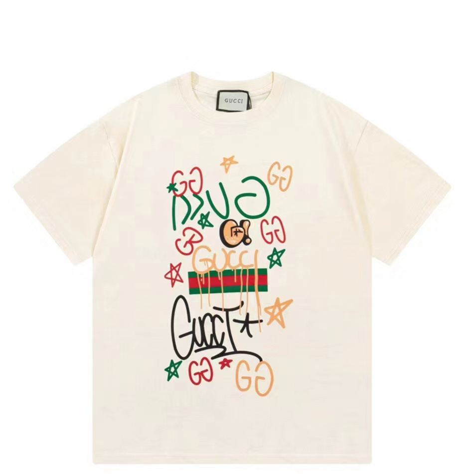 【GUCCI旗艦店】（グッチ）クラシックでスタイリッシュな半袖スウェットシャツ01740