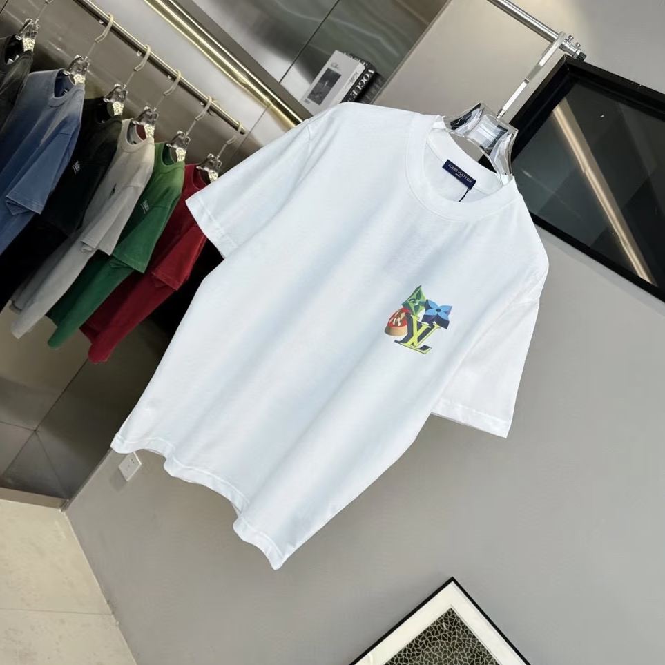 【LV旗艦店】（ルイ・ヴィトン）クラシックでスタイリッシュな半袖スウェットシャツ01673