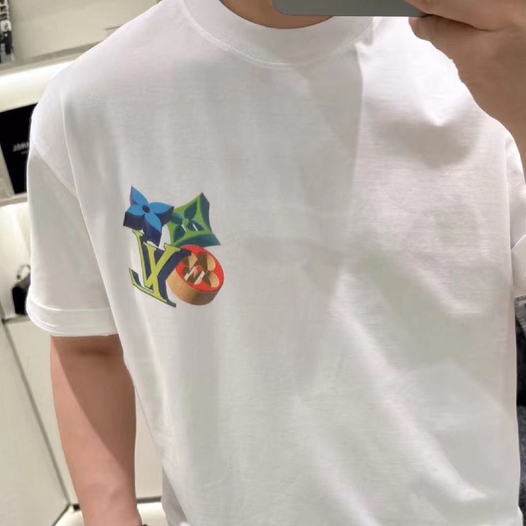 【LV旗艦店】（ルイ・ヴィトン）クラシックでスタイリッシュな半袖スウェットシャツ01673